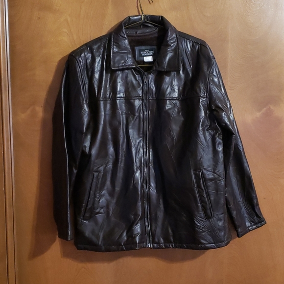 Haband Other - Haband leather coat size xl brown